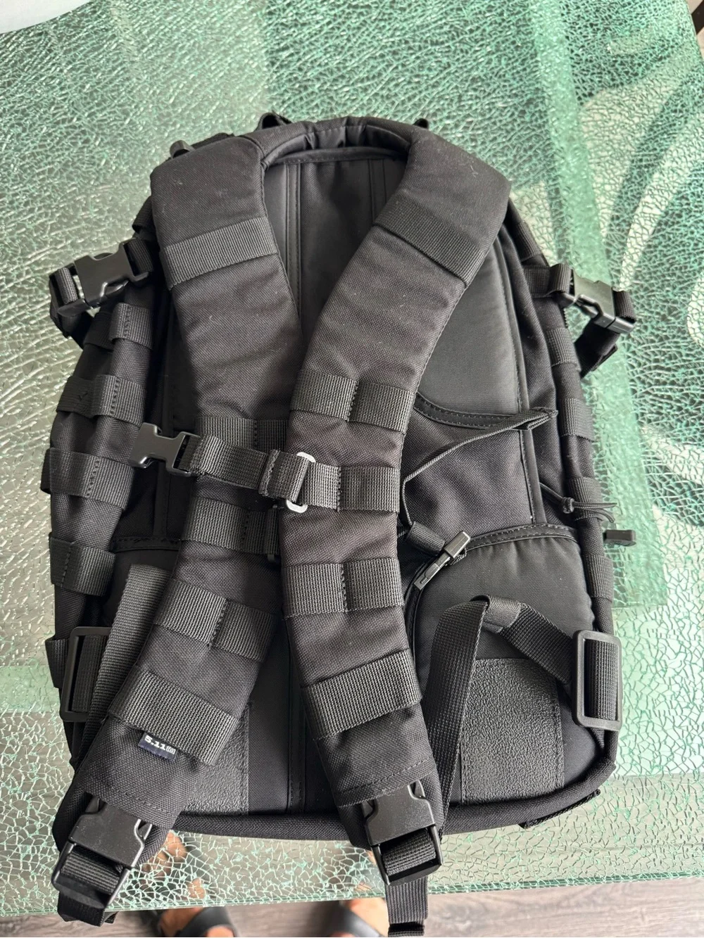 5.11 Tactical Black MOLLE Backpack with Front Utility Pouch